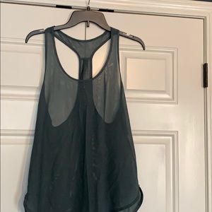 Green lulu lemon sheer top